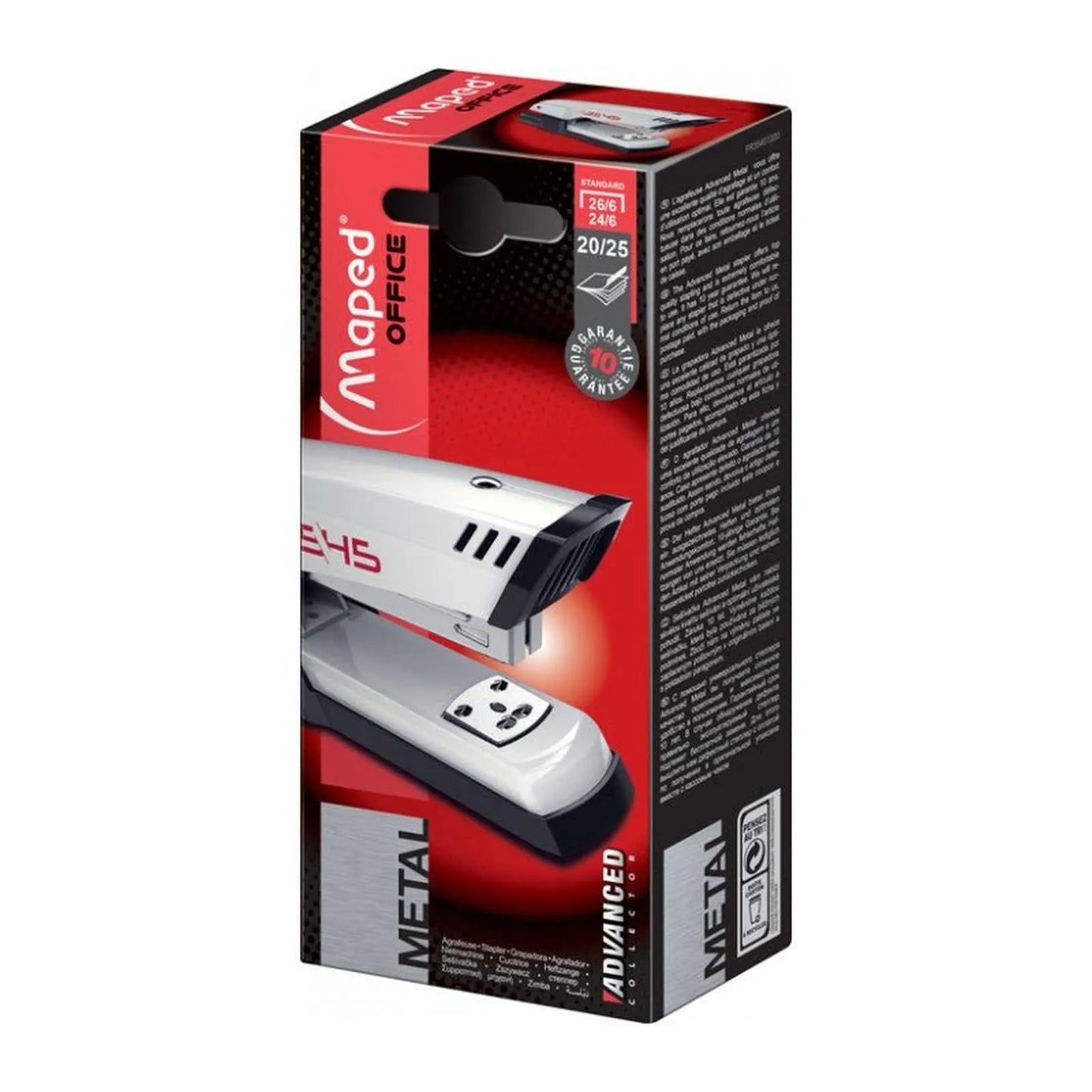 AGRAFEUSE METAL HALF STRIP 24/6 354513 MAPED - Librairie Oxford City
