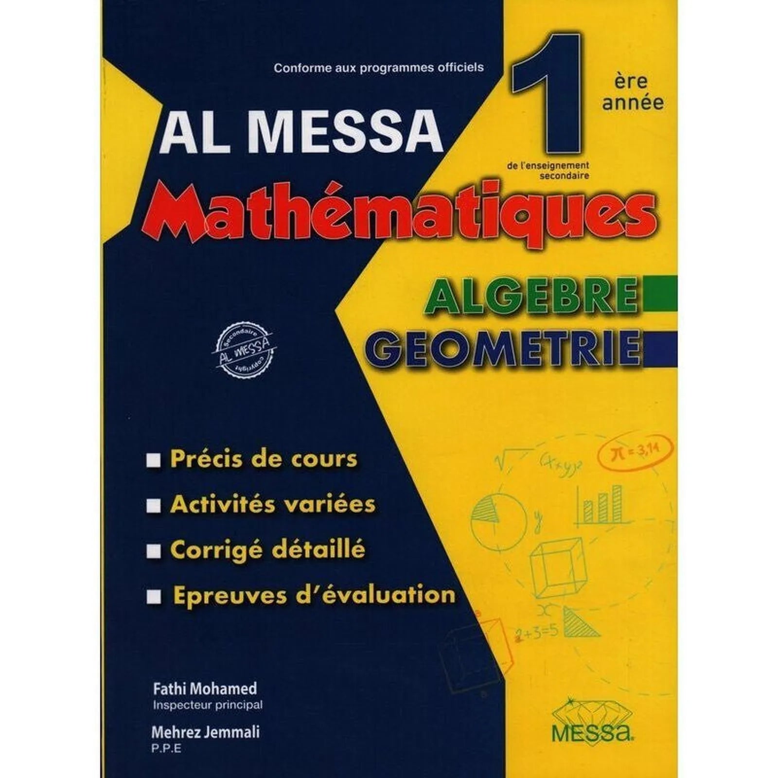 Al Messa Mathématiques 1ère année - Librairie Oxford City