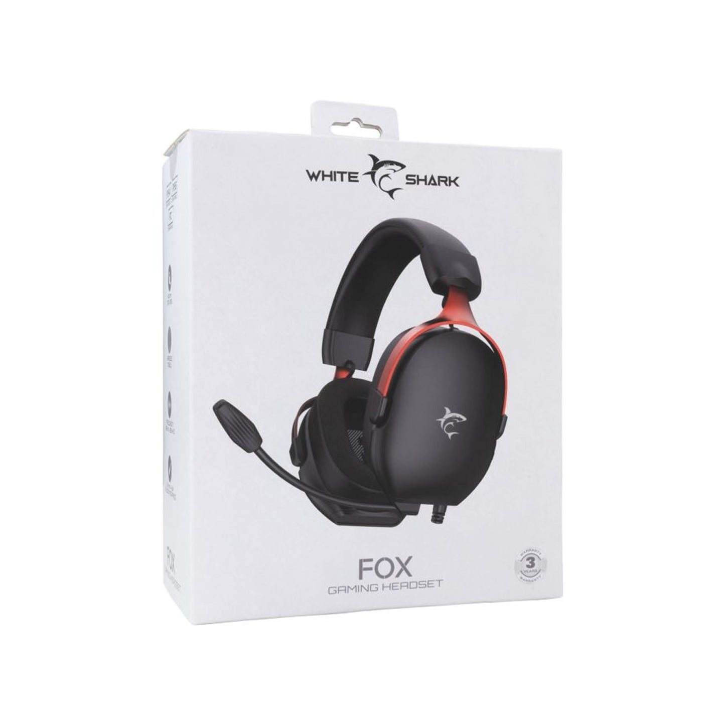 Casque gaming WHITE SHARK GH - 2445 FOX noir - Librairie Oxford City