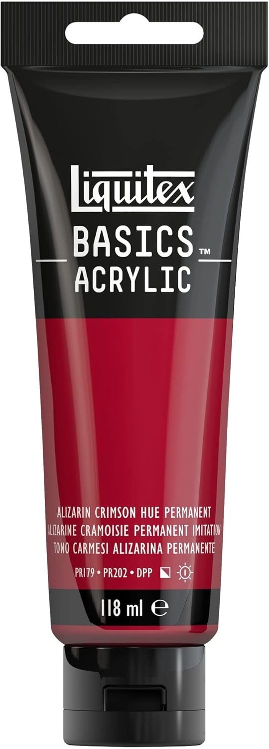 Basics Acrylic 118ml Alizarine Cramoisie Permanent Imitation - Librairie Oxford City