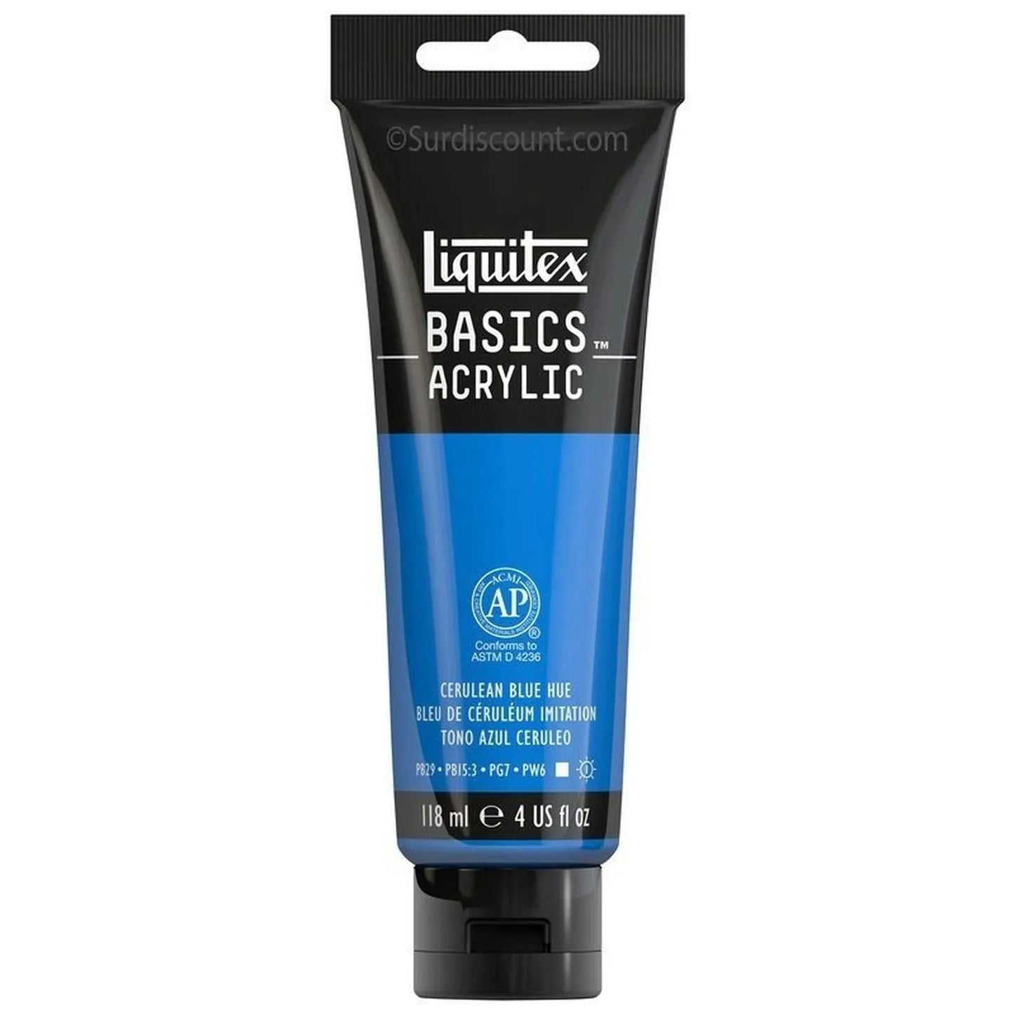 Basics Acrylic 118ml Bleu de Céruléum Imitation - Librairie Oxford City