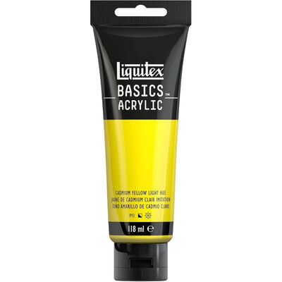 Basics Acrylic 118ml Jaune de Cadmium Clair Imitation - Librairie Oxford City