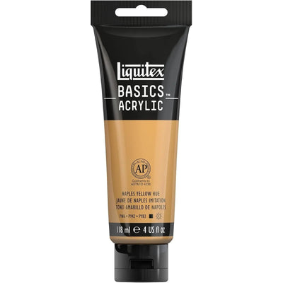 Basics Acrylic 118ml Jaune de Naples Imitation - Librairie Oxford City