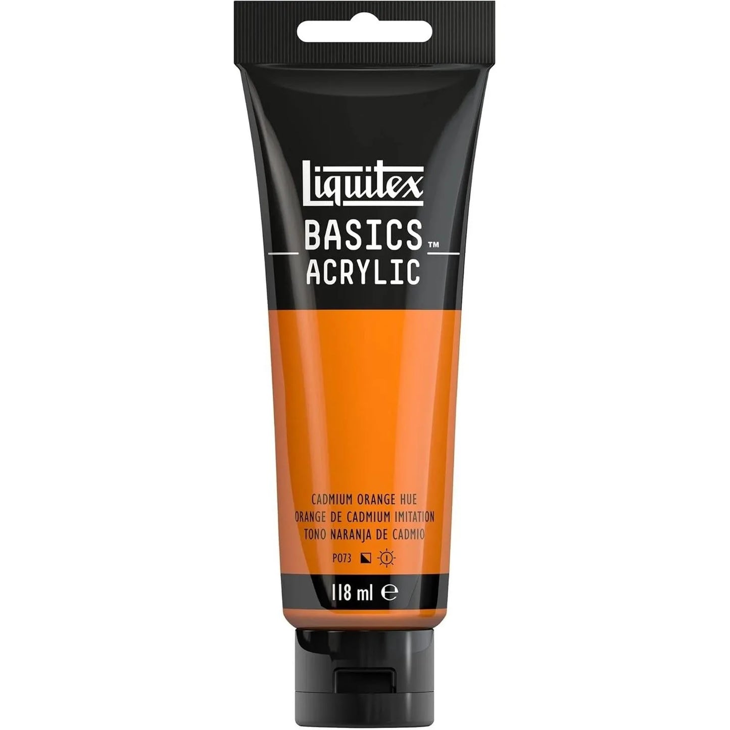 Basics Acrylic 118ml Orange de Cadmium Imitation - Librairie Oxford City