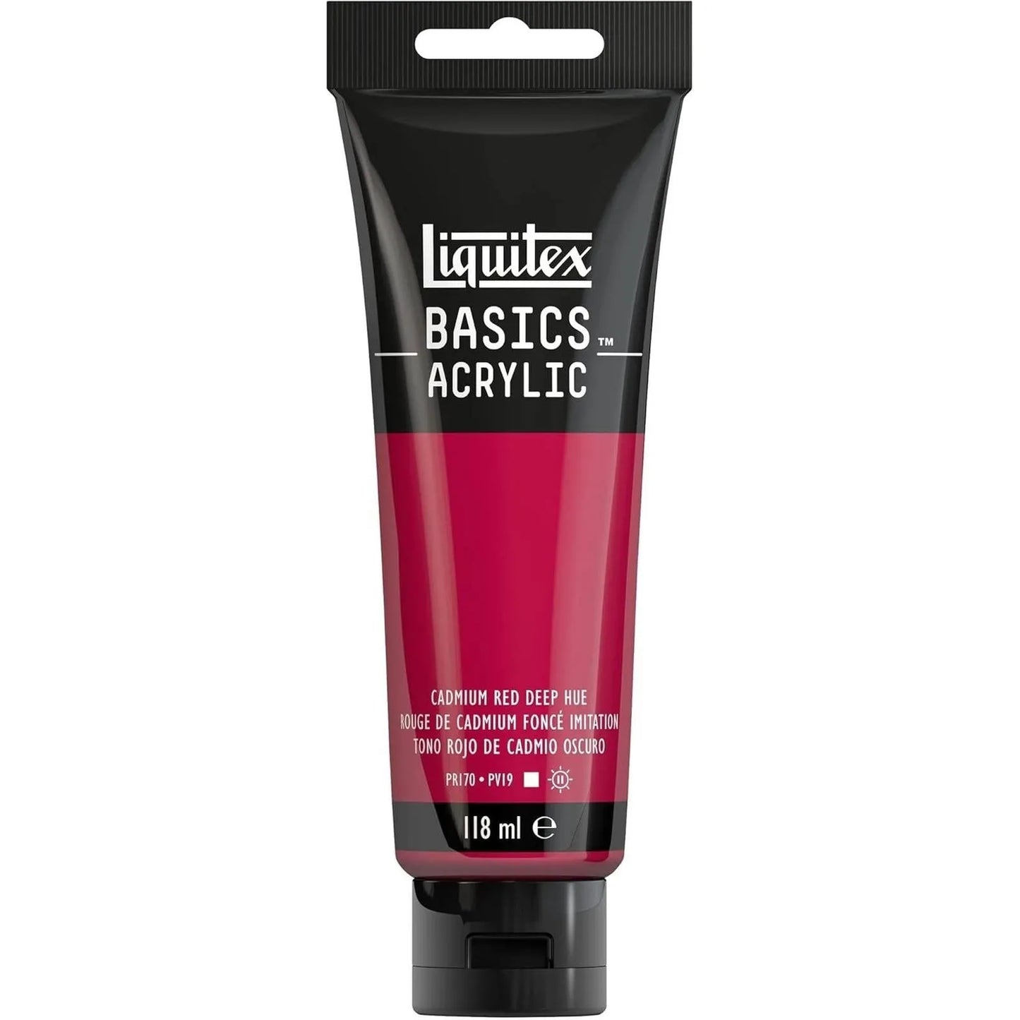 Basics Acrylic 118ml Rouge de Cadmium Foncé Imitation - Librairie Oxford City