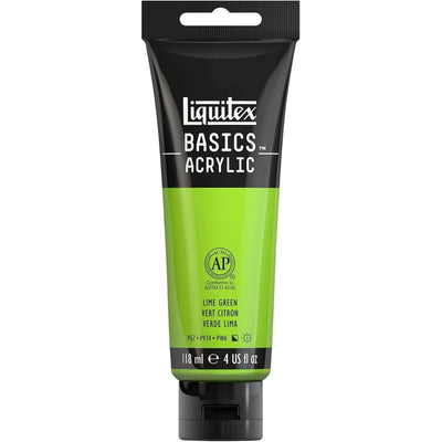 Basics Acrylic 118ml Vert Citron - Librairie Oxford City