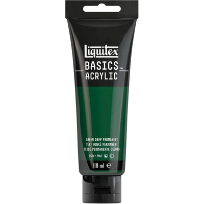 Basics Acrylic 118ml Vert Foncé Permanent - Librairie Oxford City