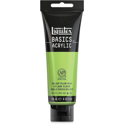Basics Acrylic 118ml Vert Jaune Éclatant - Librairie Oxford City