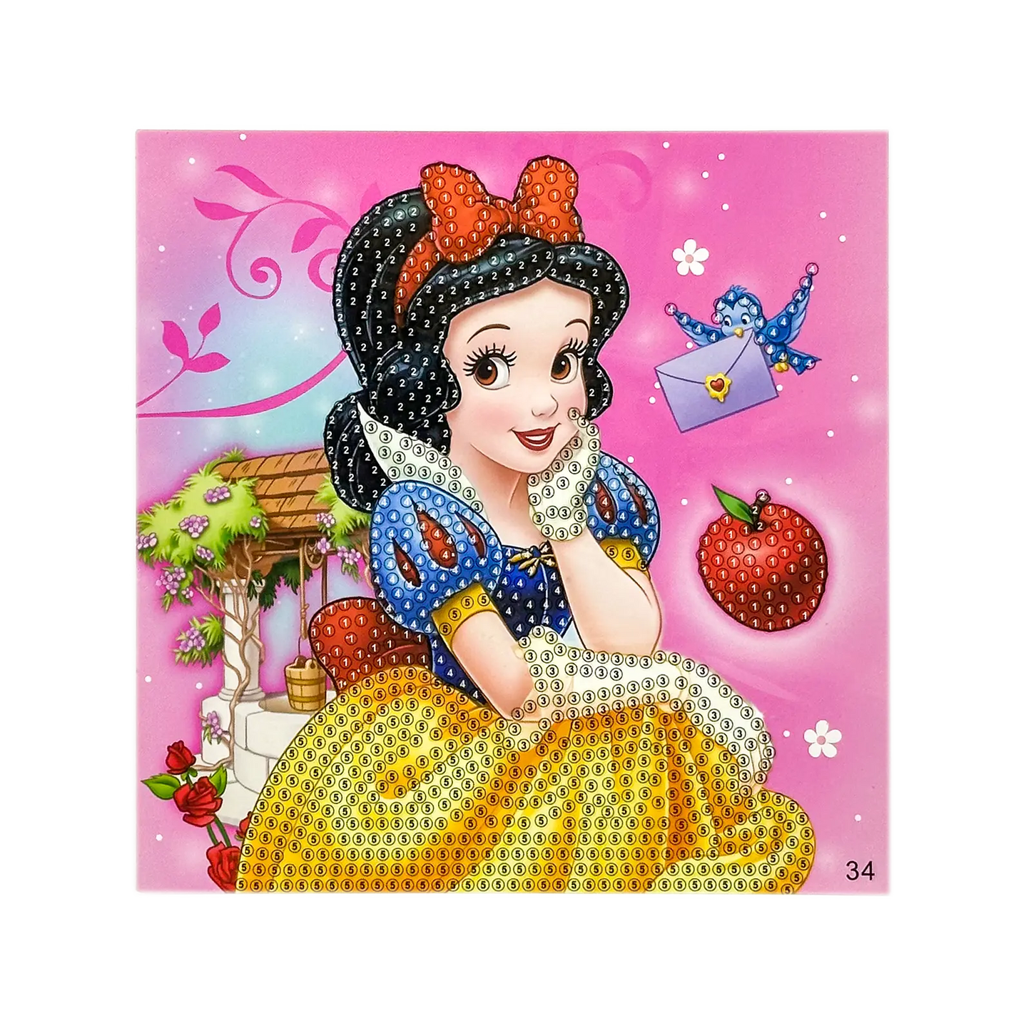 Kit Diamond Painting Enfant (15cm) – DIY Tableaux & Stickers Brillants ✨
