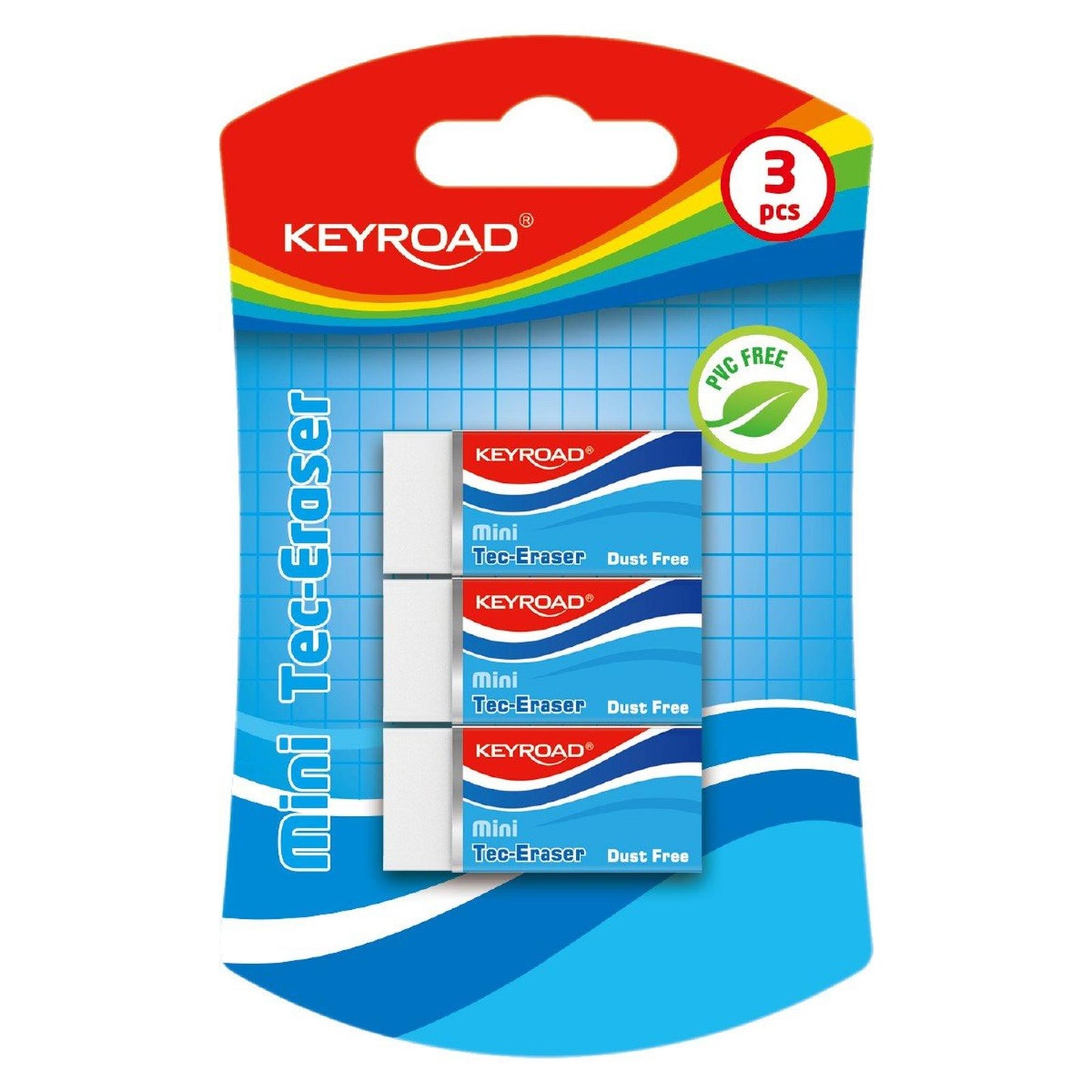BLISTER 3 GOMME TEC - ERASER MINI - Librairie Oxford City
