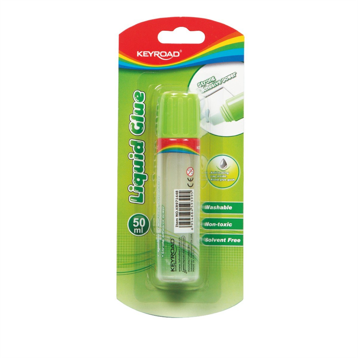 BLISTER COLLE LIQUIDE GLUE 50ML KEYROAD - Librairie Oxford City