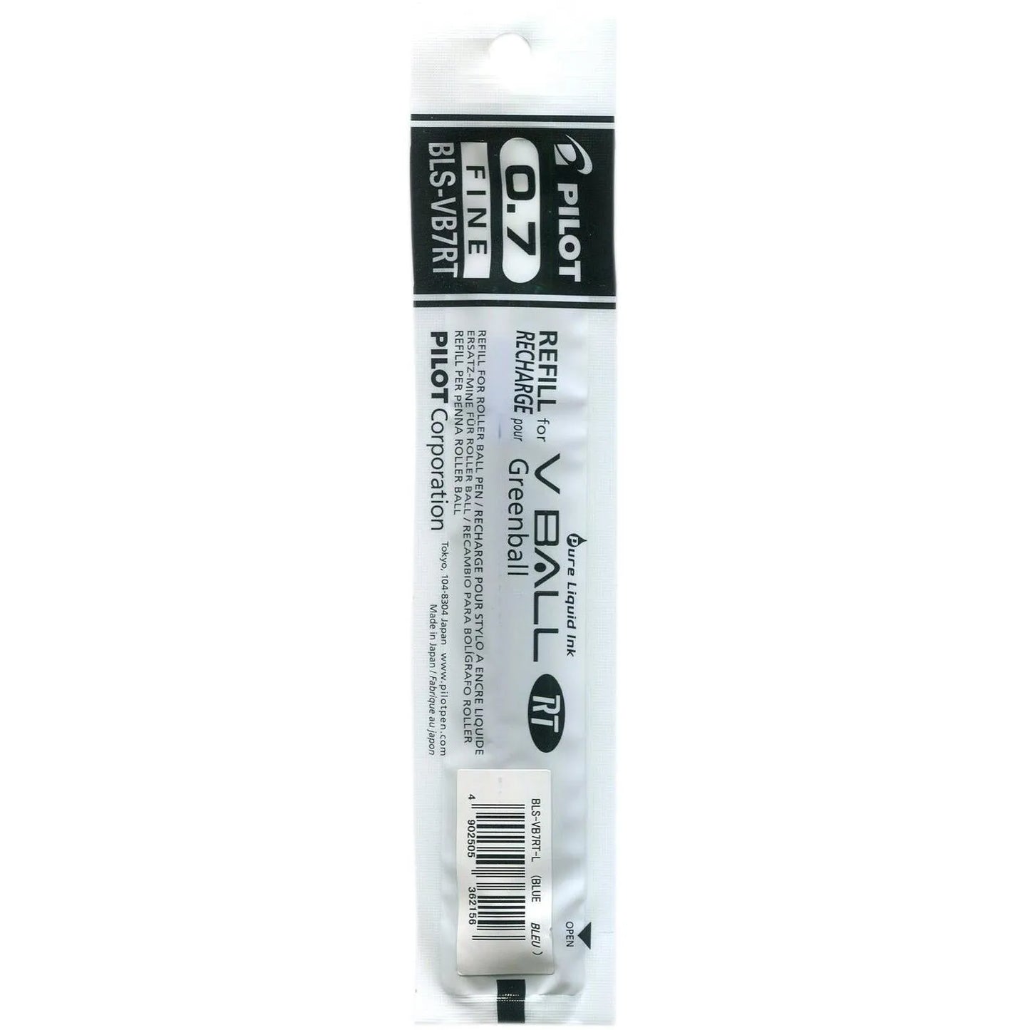 BLISTER RECHCHARGE STYLO V - BALL 7RT BLEU PILOT - Librairie Oxford City