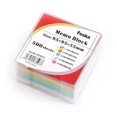 Bloc Mémo Coloré avec support - Librairie Oxford City