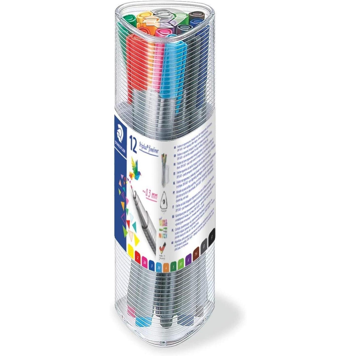 Boîte12 Stylos Triplus Fineliner - Librairie Oxford City