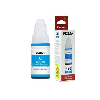 Bouteille D'Encre CYAN Originale CANON GI 490C - 135ml - Librairie Oxford City