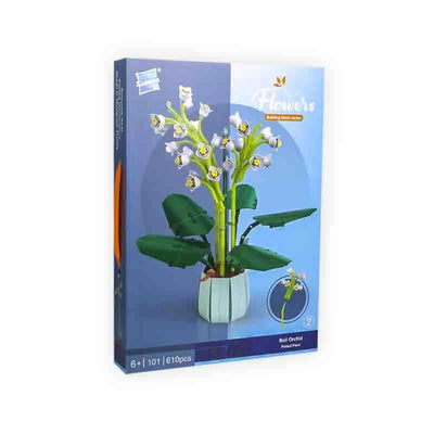 Building Block Flower - Age 6+ - Scarlet Whisper - 9 Roses of eternal love - Zuanma - Librairie Oxford City