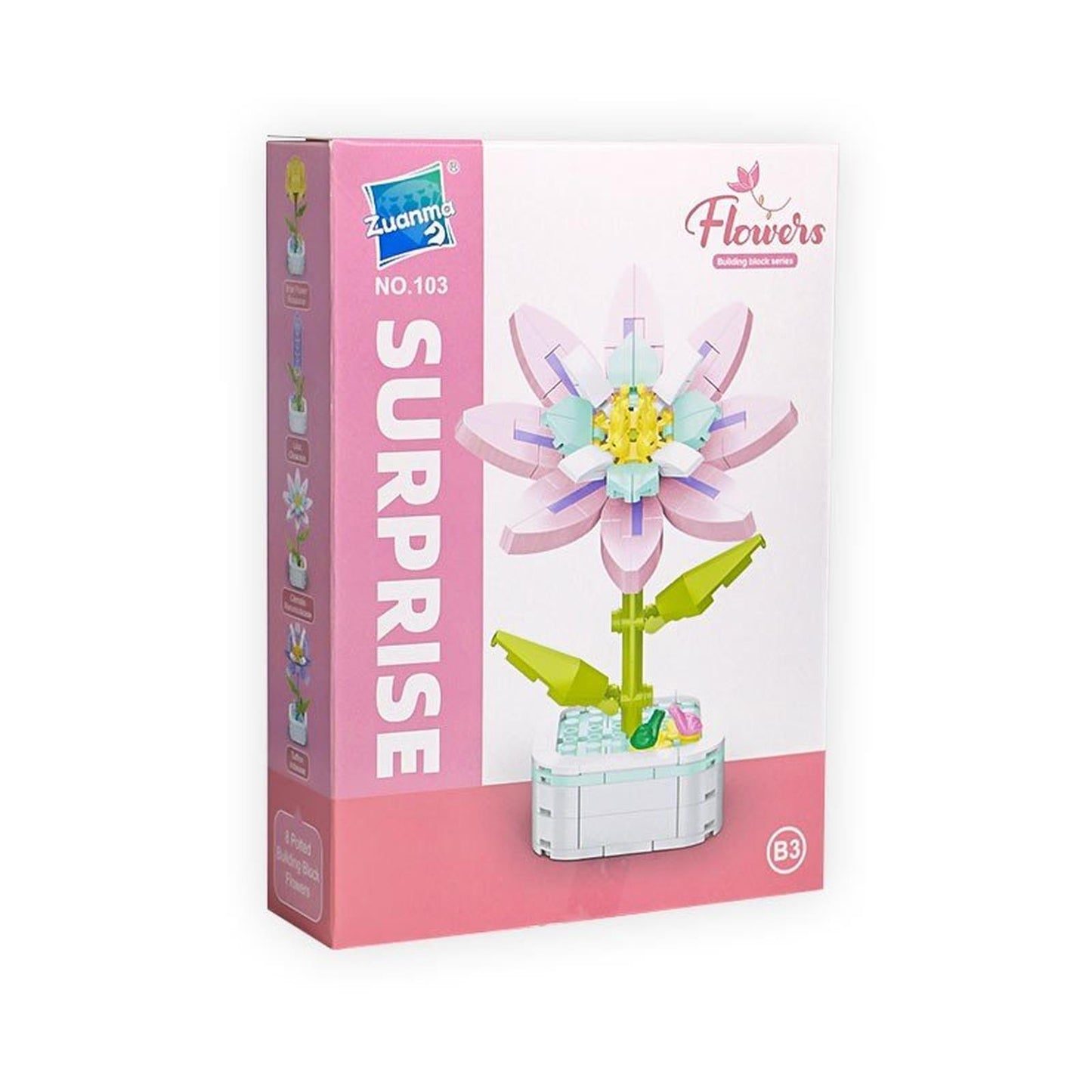 Building Block Flower - Age 6+ - Zuanma - Librairie Oxford City