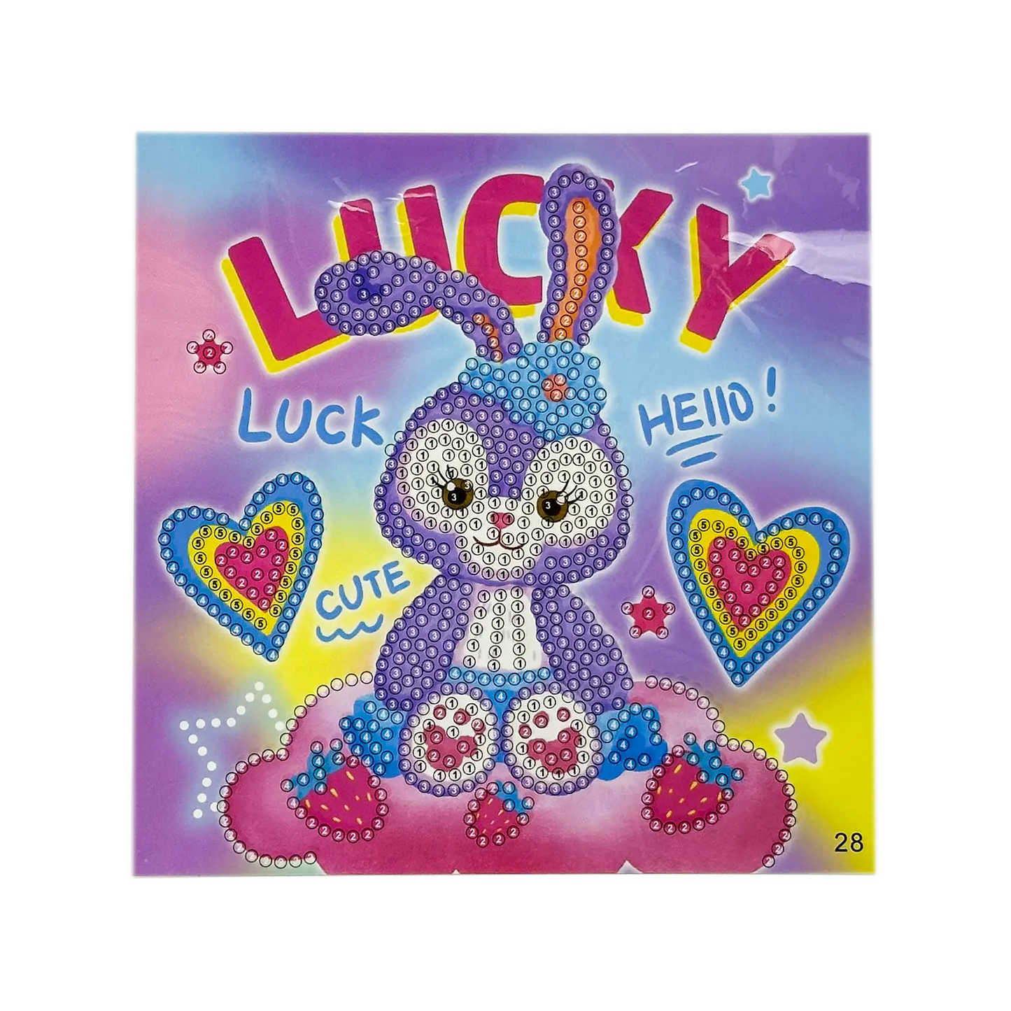 Kit Diamond Painting Enfant (15cm) – DIY Tableaux & Stickers Brillants ✨