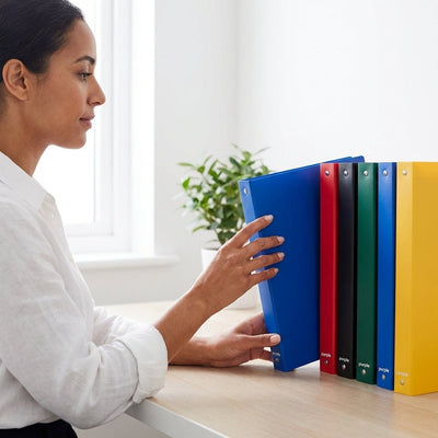 Classeur 4 Anneaux PP Mat A4 20mm — Purple Essential - Librairie Oxford City