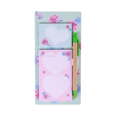 Bloc-Notes Aimanté avec Stylo — BX-5140 (6 modèles floraux)