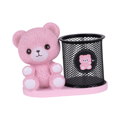 Pot à Stylo en Métal avec Figurine Décorative en Résine — Organisateur de Bureau Fantaisie - Librairie Oxford City