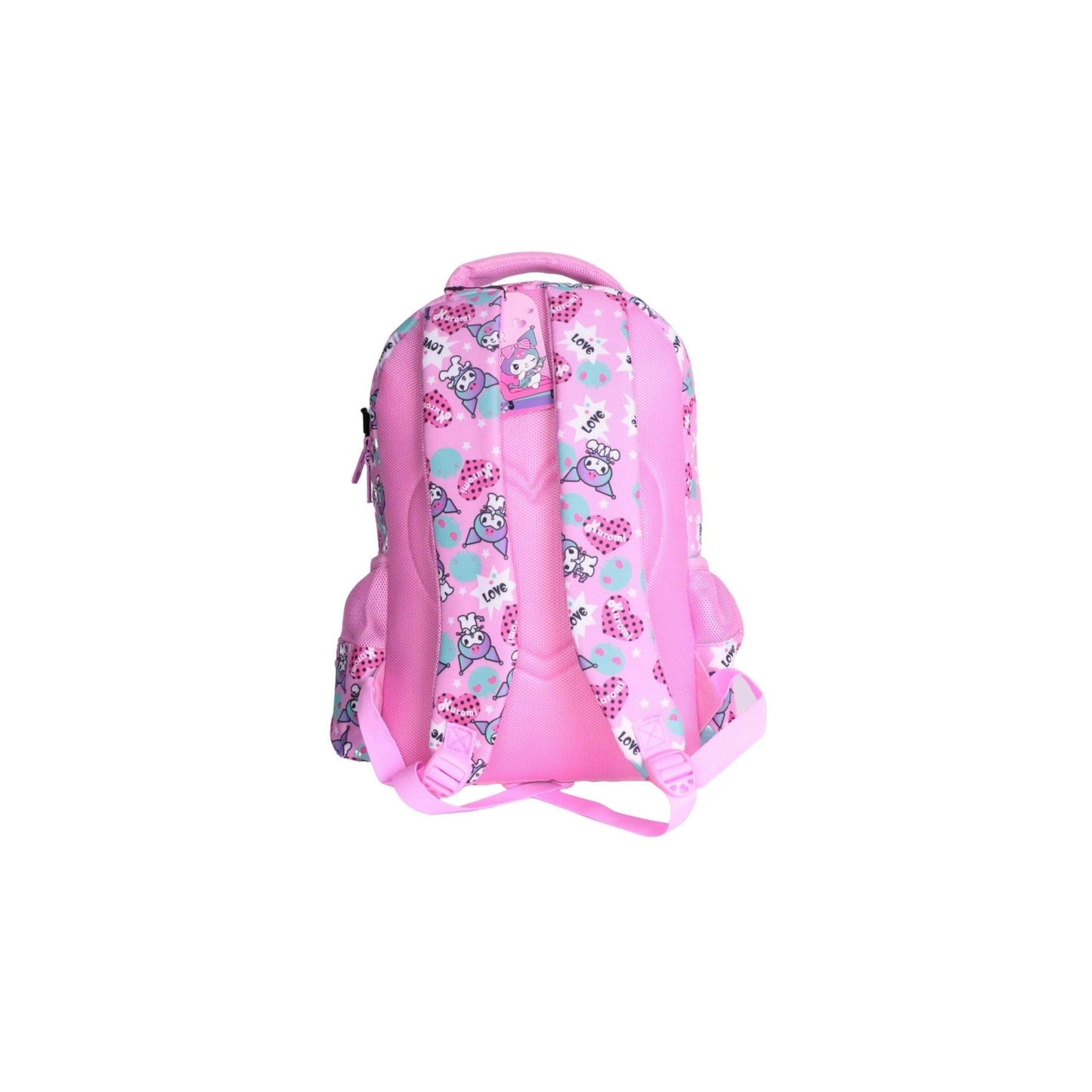 Ensemble 3 sacs scolaires Kuromi rose violet bleu en polyester