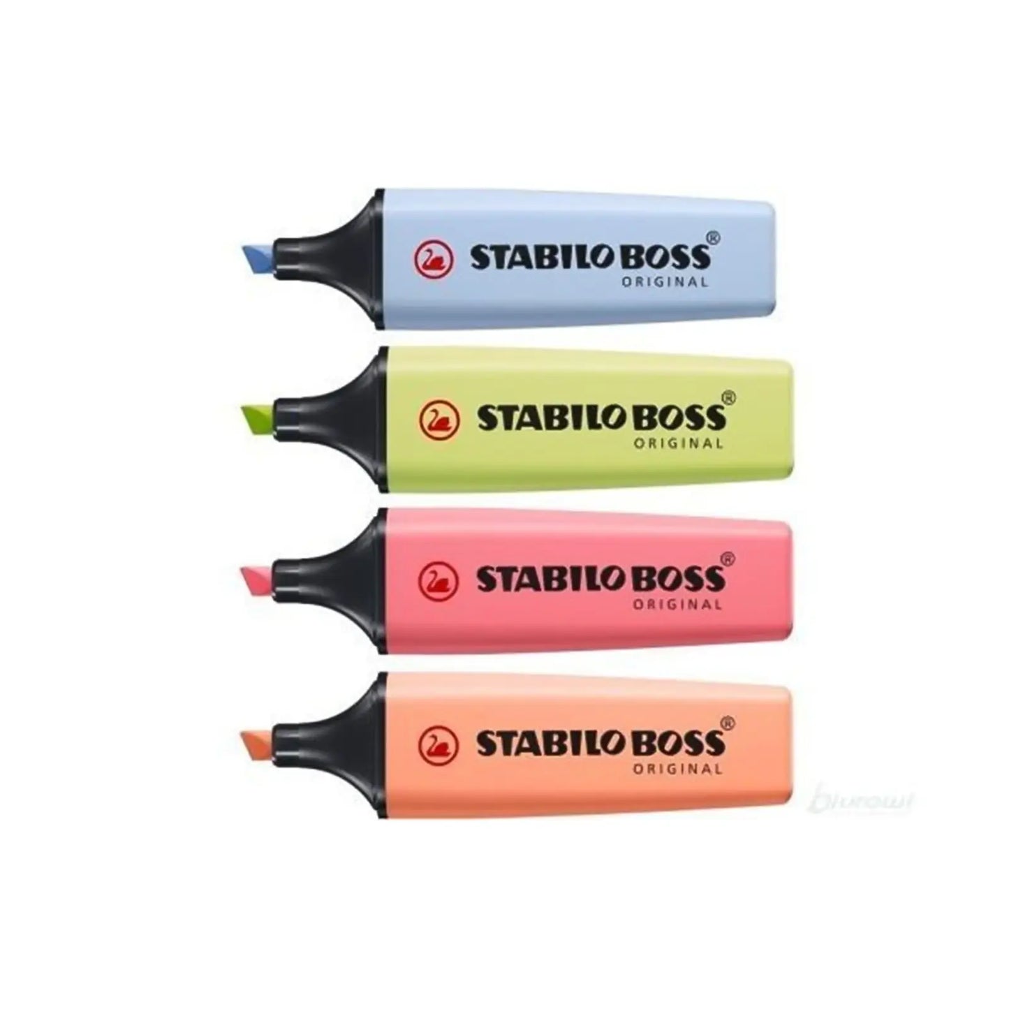 🌸 STABILO BOSS ORIGINAL – Pochette Pastel Harmony (x4) 💗💜💙💛 - Librairie Oxford City