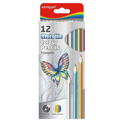 CRAYON COULEUR 12*18 METALLIC COLOR - Librairie Oxford City