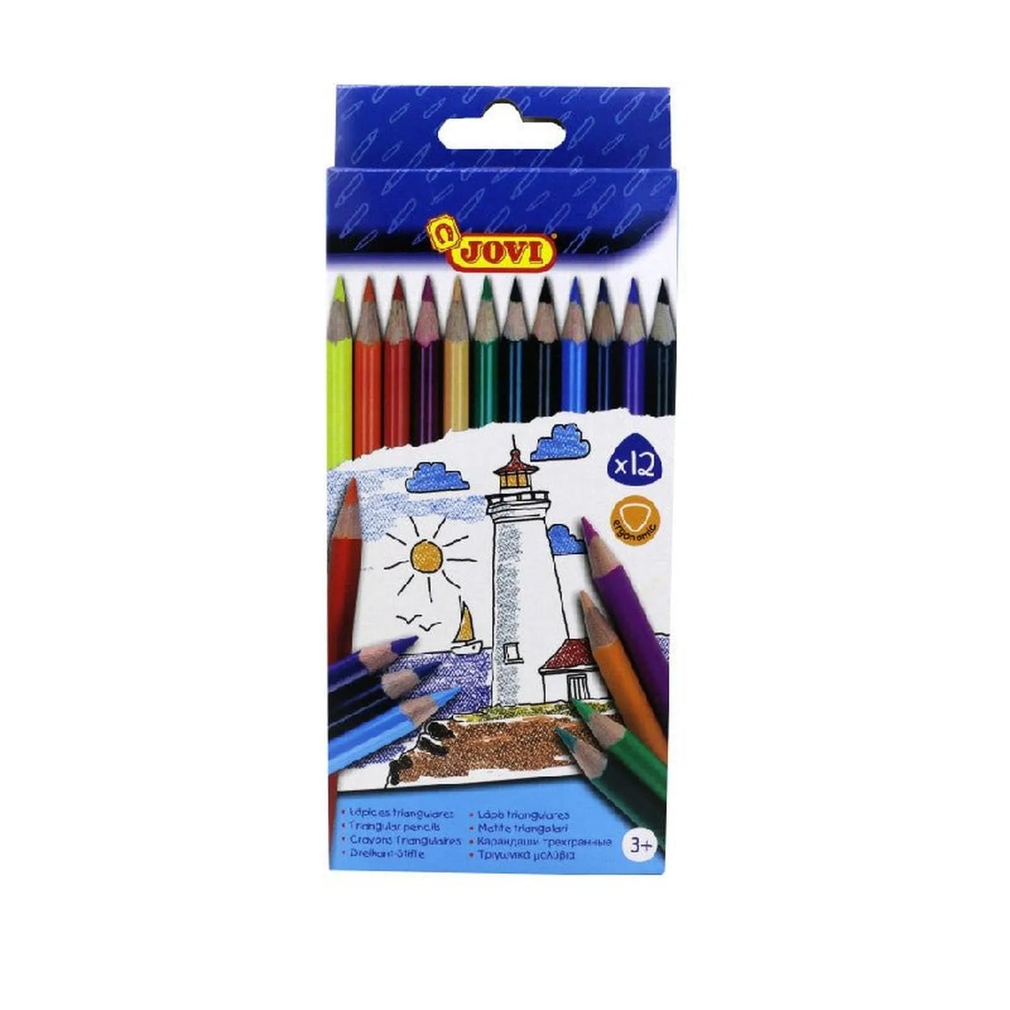 CRAYON COULEUR 12*18 TRIANGULAIRE JOVI - Librairie Oxford City