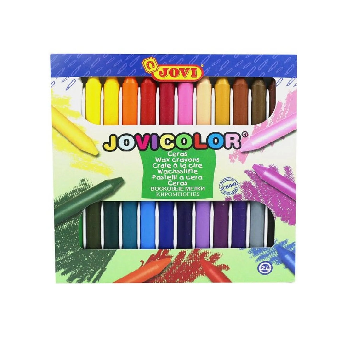 CRAYON PASTEL DE 24 COULEUR JOVI ART - Librairie Oxford City