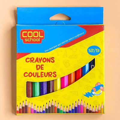 Crayons de couleurs 12/9 - COOL SCHOOL - Librairie Oxford City