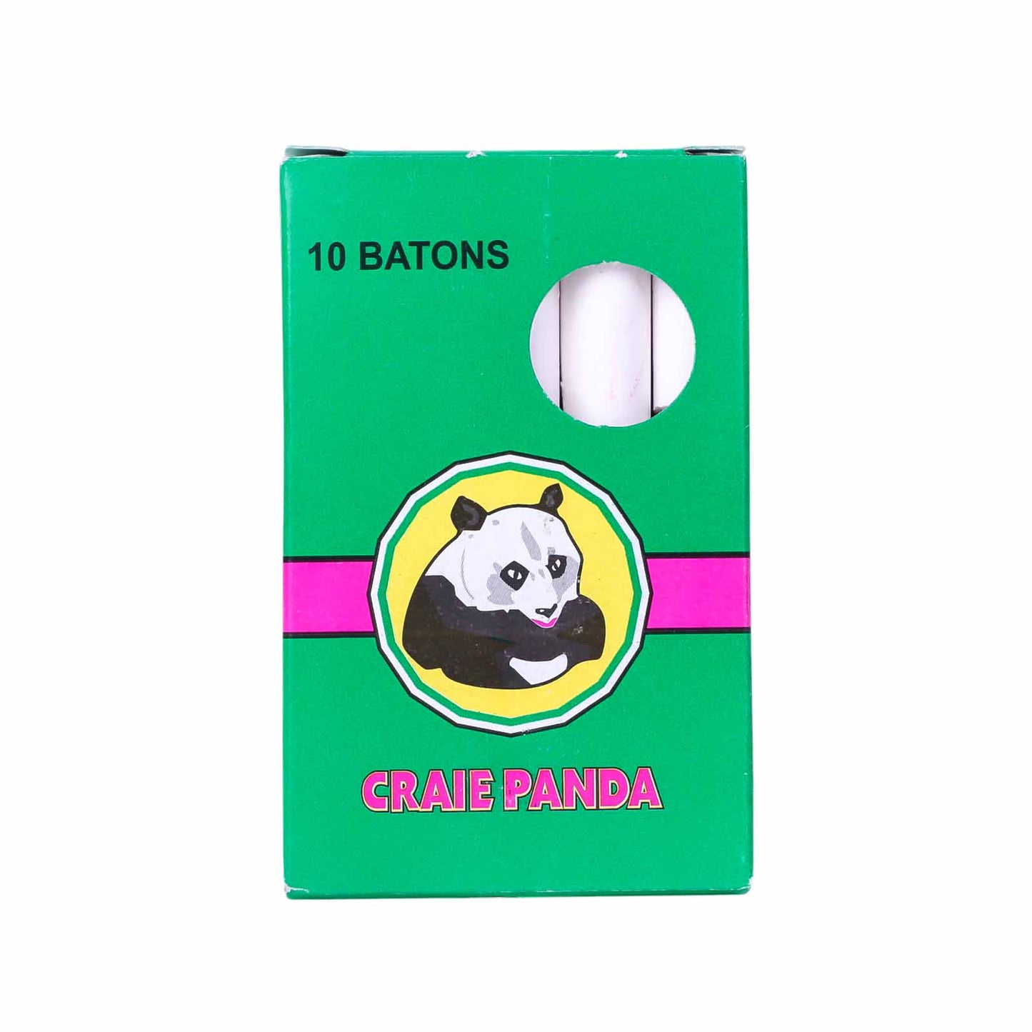 Panda - Boîte de 10 Craies Blanches pour Ardoise - Librairie Oxford City