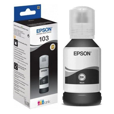 Flacon d'encre Noir série 103 Epson Ecotank (65 ml) d'origine - Librairie Oxford City