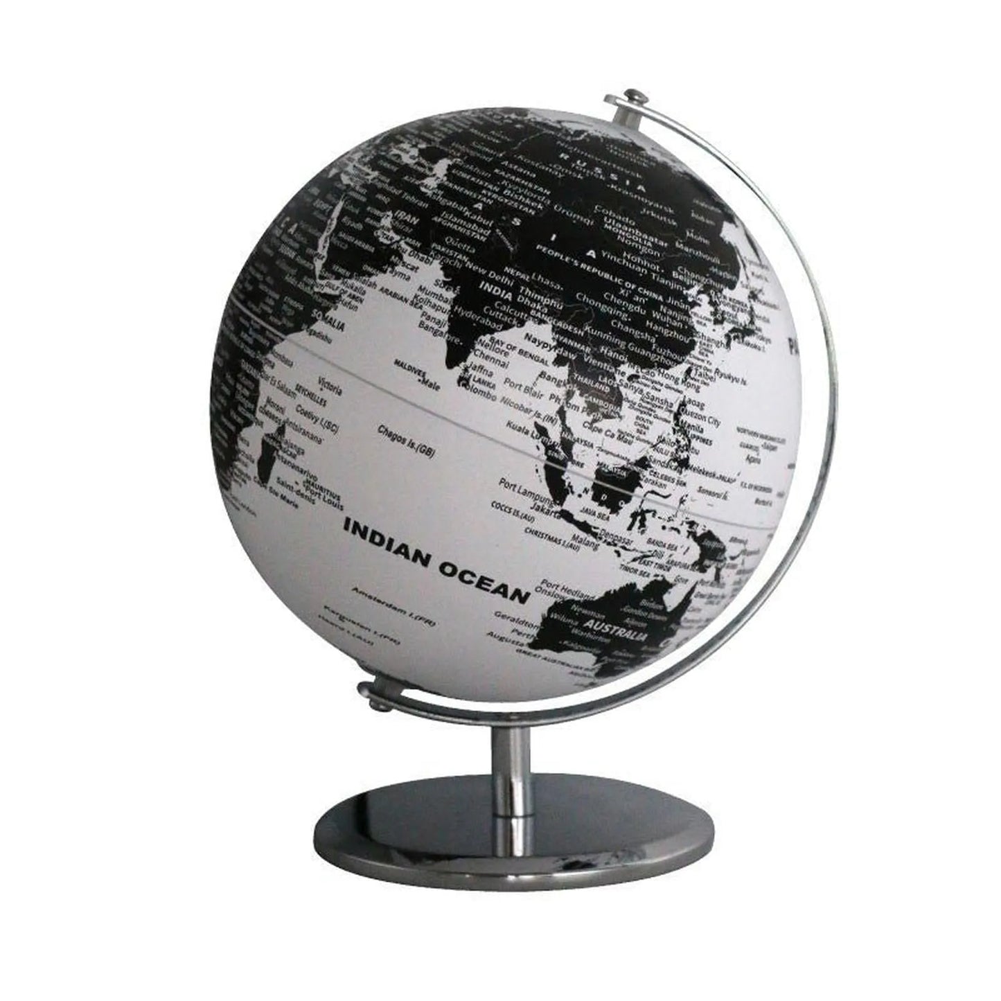 Globe Lumineux D20 Anglais - Argent - Librairie Oxford City