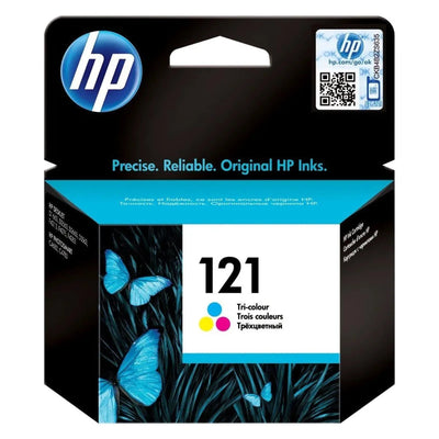 HP Ink Jet Tri Colour Cartridge No121 Page Yield Varies Per Model CC643HE - Librairie Oxford City