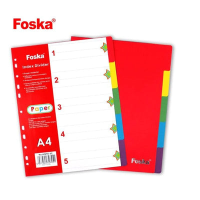 INTERCALAIRE DE 6 CARTONS FOSKA - Librairie Oxford City