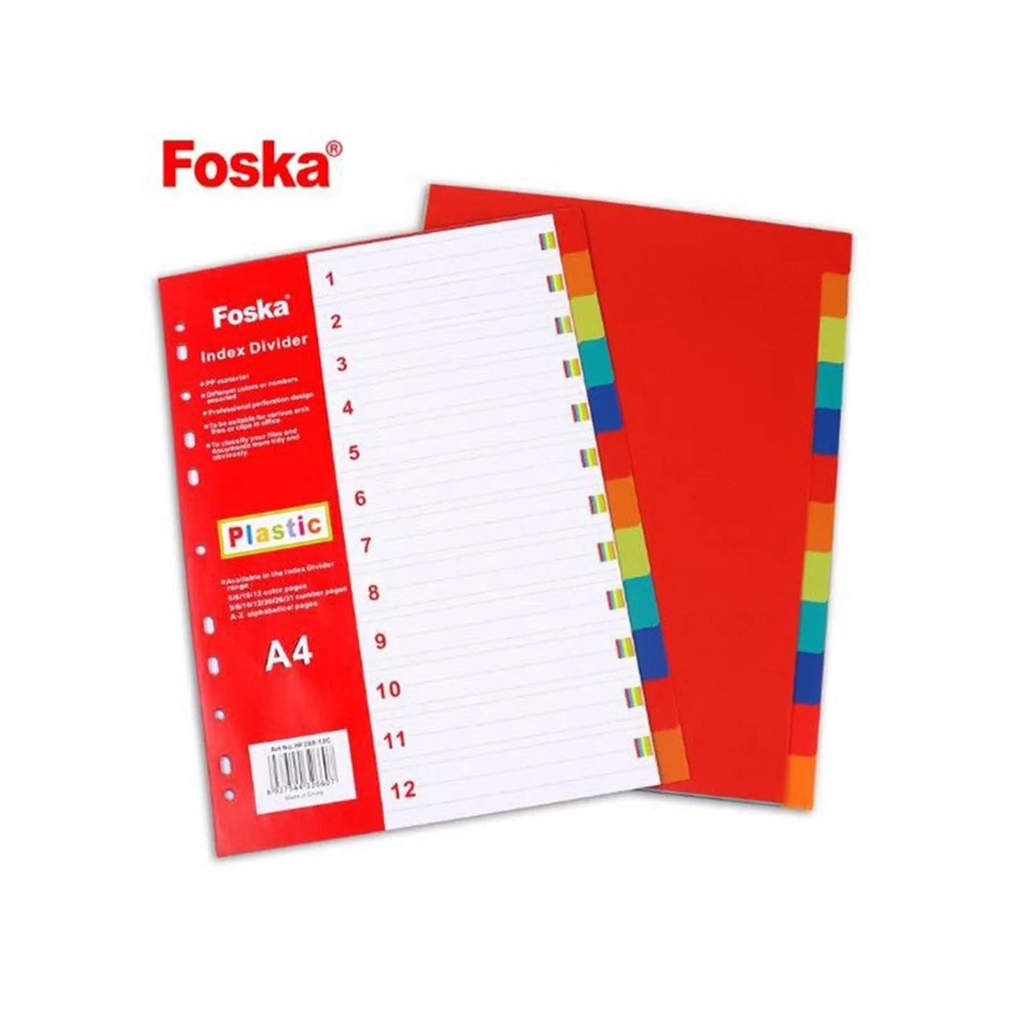 INTERCALAIRE DE 6 COULEURS FOSKA - Librairie Oxford City