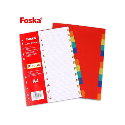 INTERCALAIRE DE 6 COULEURS FOSKA - Librairie Oxford City