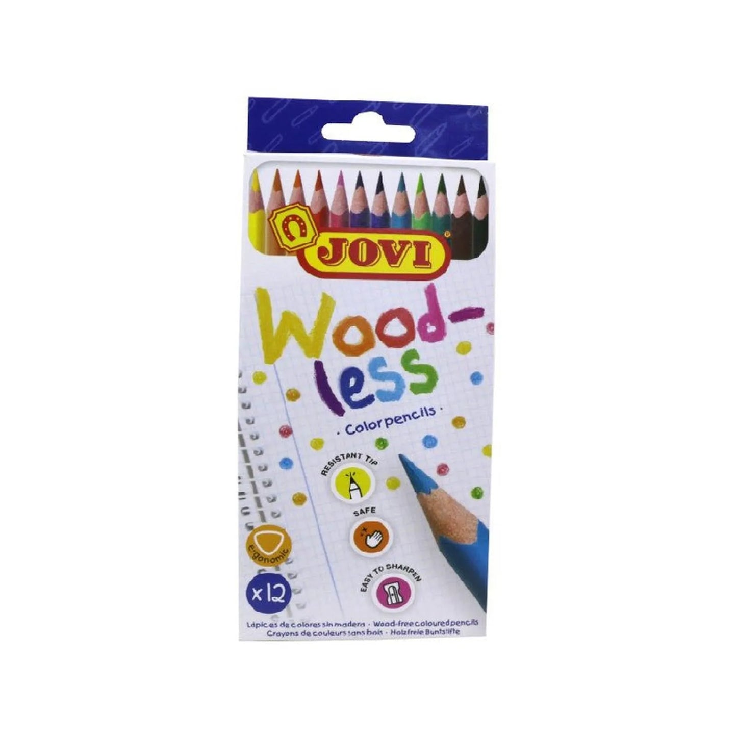 JOVI 12 CRAYONS WOODLESS - Librairie Oxford City