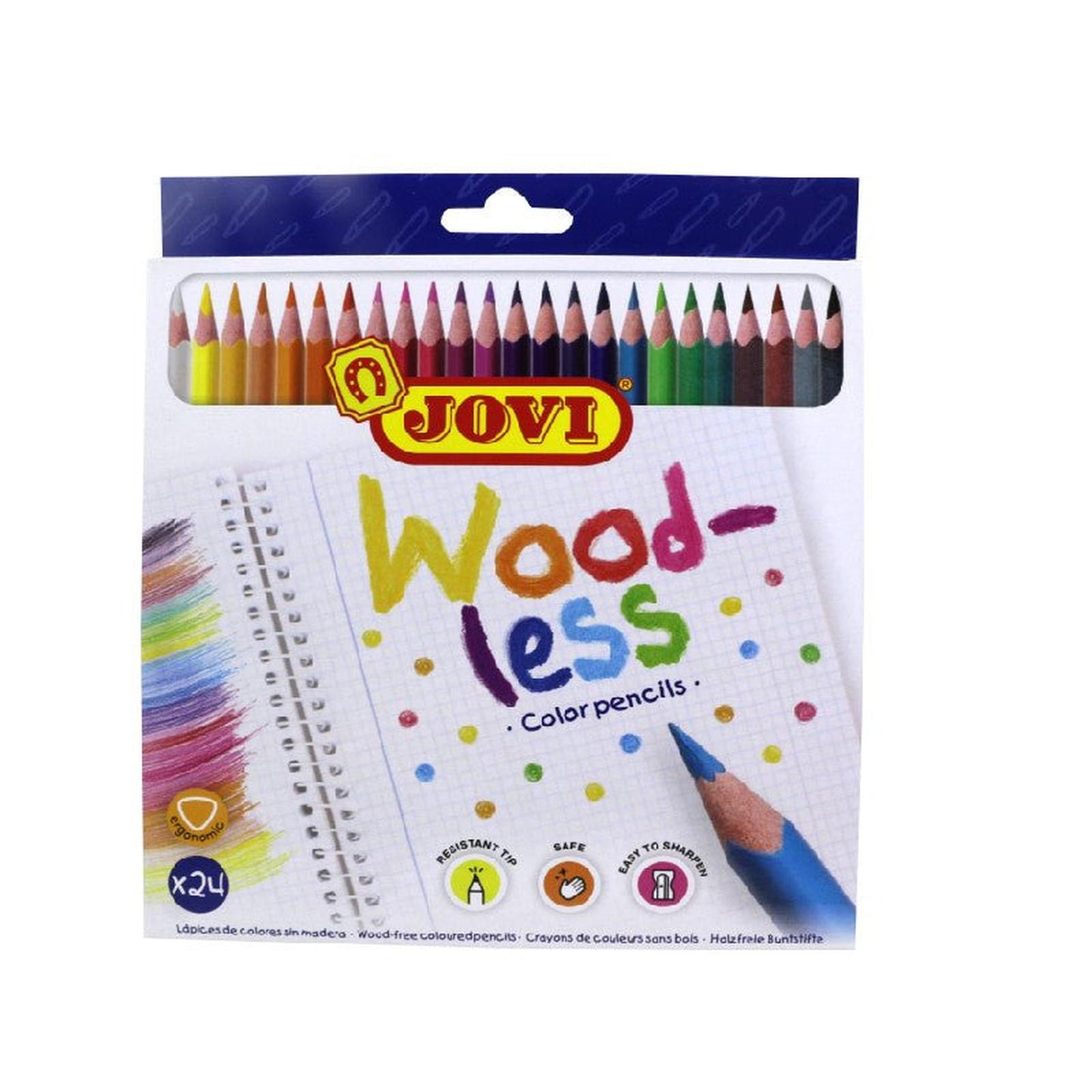 JOVI 24 CRAYONS WOODLESS - Librairie Oxford City