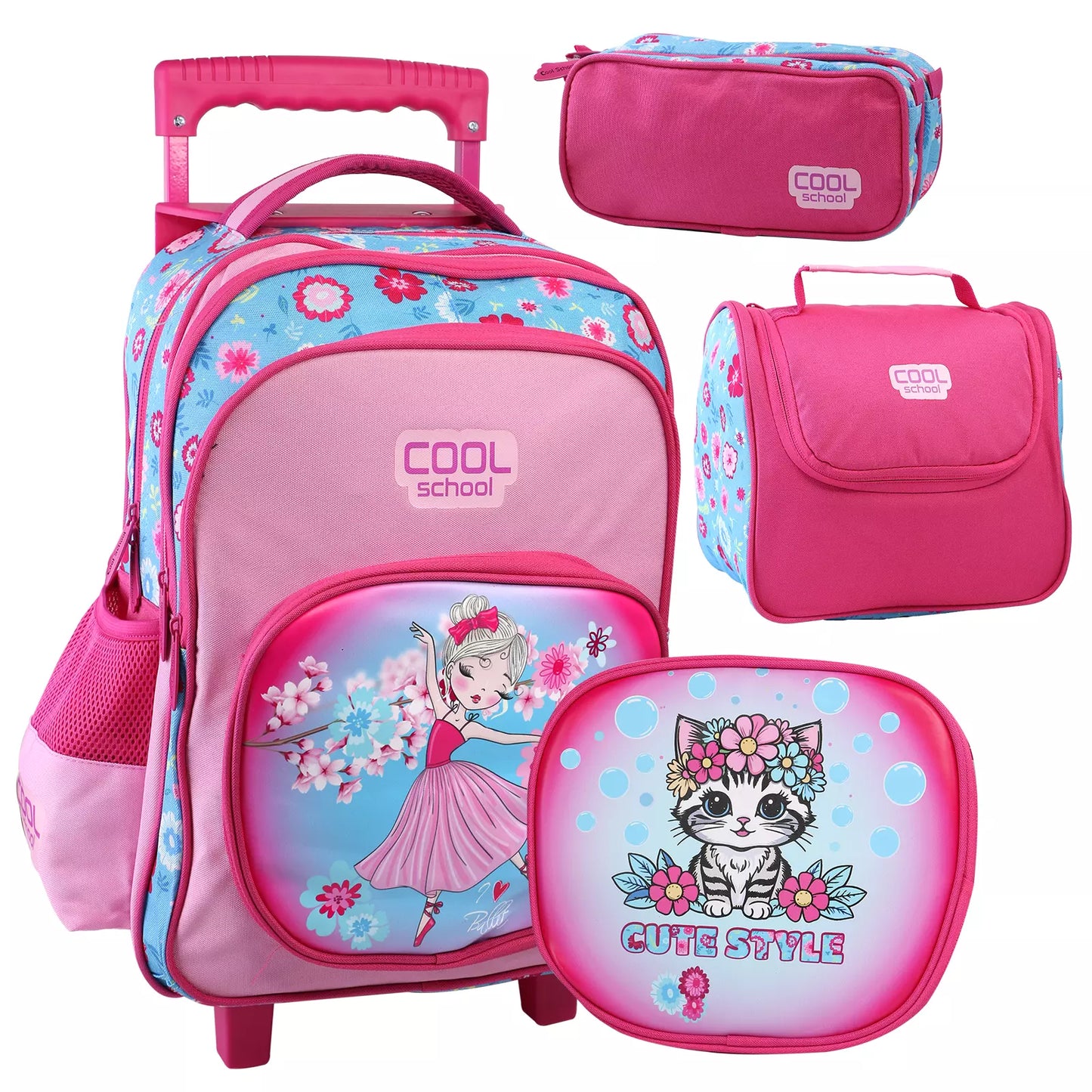 💥🏷️ Pack 3 pièces : Sac à dos double face + Porte goûter + Trousse - Librairie Oxford City