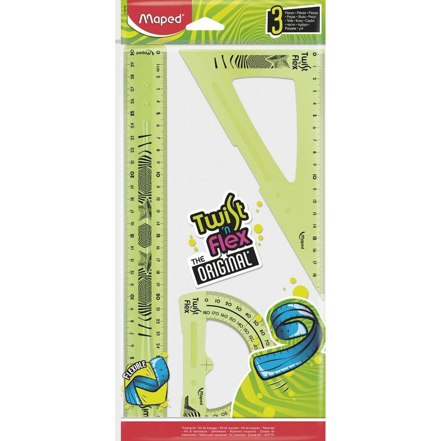 KIT TRASAGE TWIST'N 30CM MAPED - Librairie Oxford City