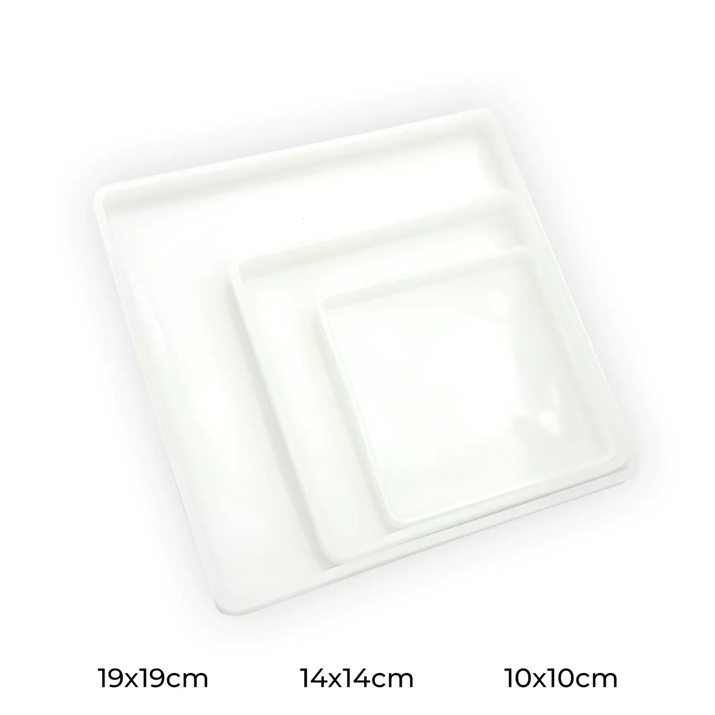 Moule Silicone Carré pour Résine – Plateaux 19×19 cm, 14×14 cm et 10×10 cm - Librairie Oxford City