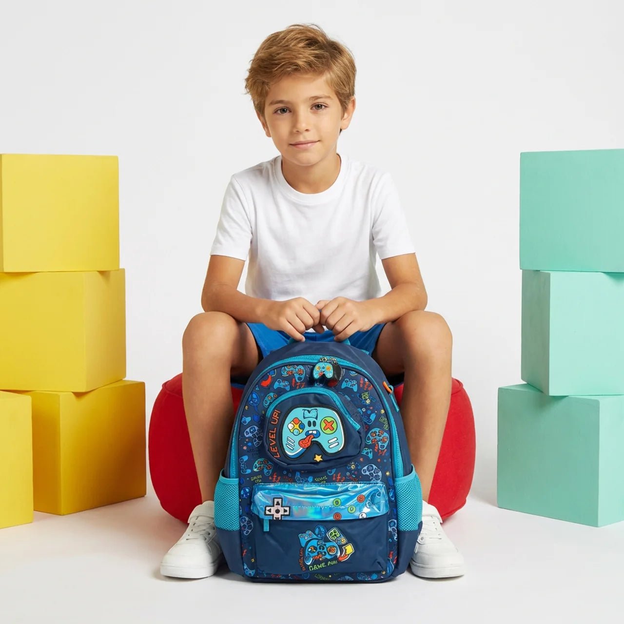 Sac À Dos Gamer "Level Up!" – Design Joystick Brillant - Librairie Oxford City