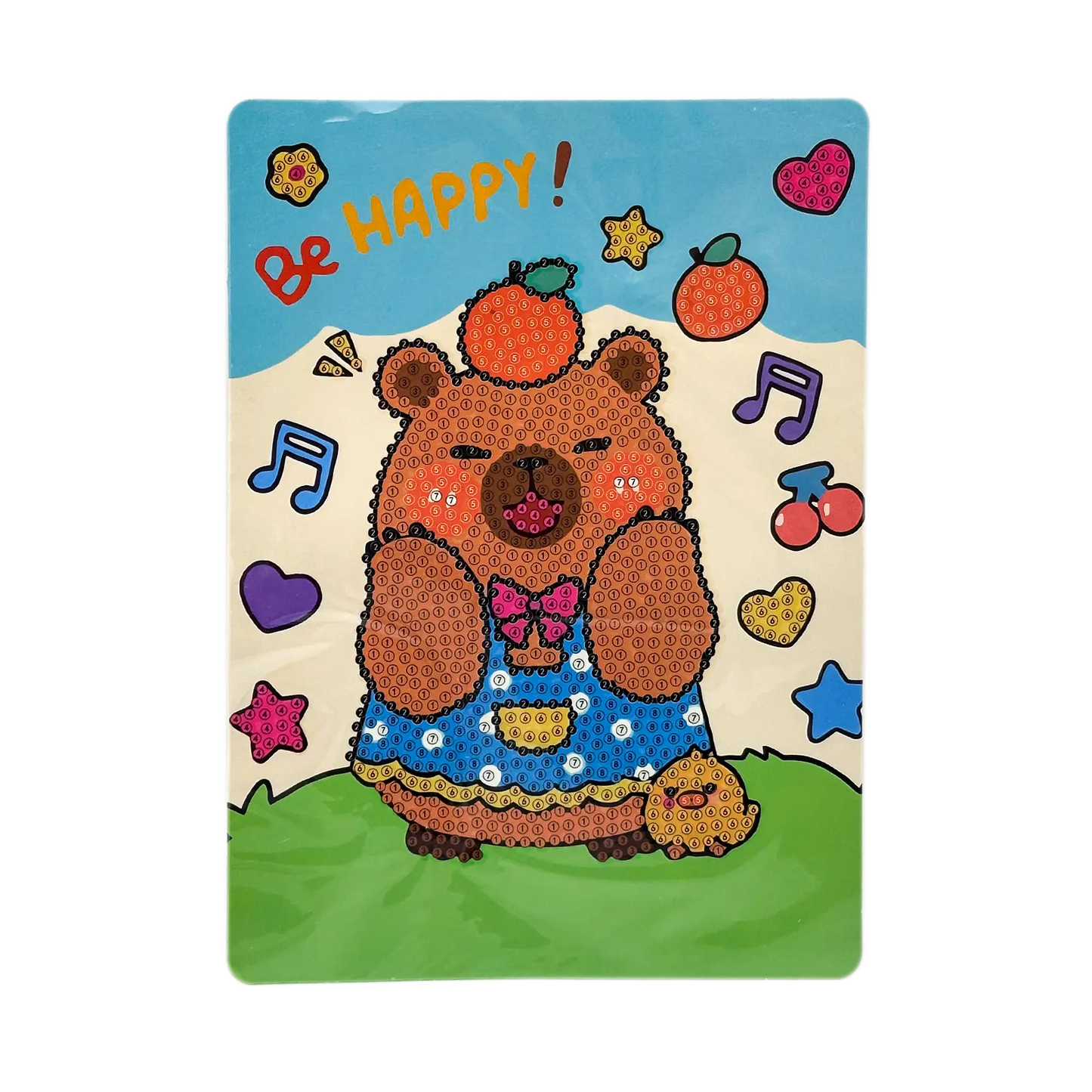Kit Diamond Painting Enfant (15cm) – DIY Tableaux & Stickers Brillants ✨