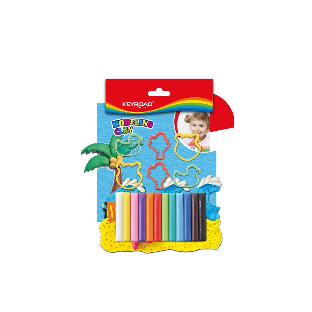 PATE A MODELER 12 BAR + 6 MOULE - Librairie Oxford City