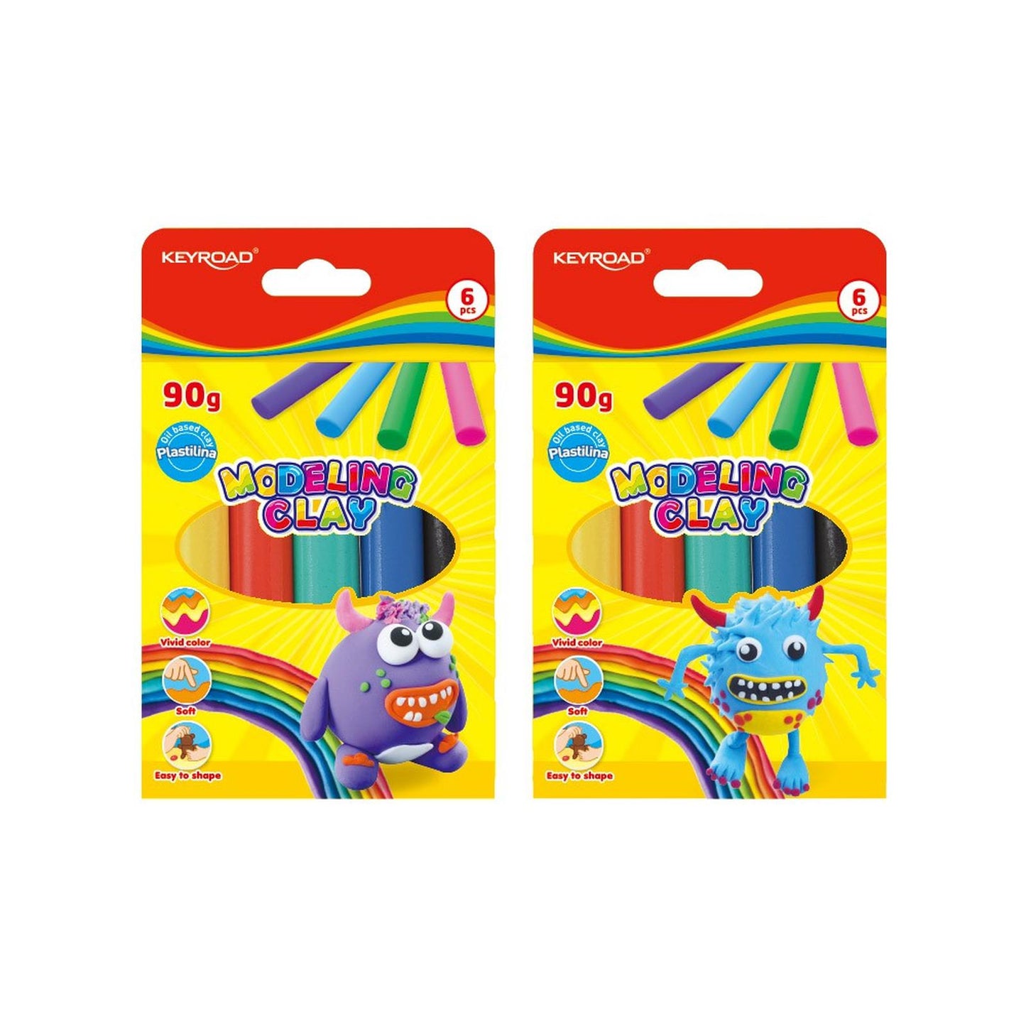 PATE A MODELER DE 6 * 15G-Fourniture Scolaire-Librairie Oxford City