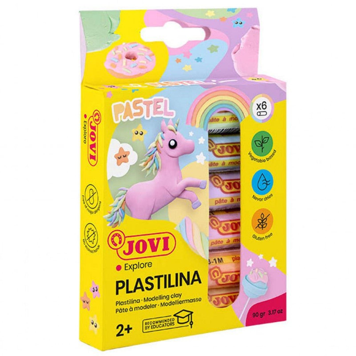 Pâte À Modeler JOVI Plastilina Etui 6x15g Couleurs Pastel - Librairie Oxford City