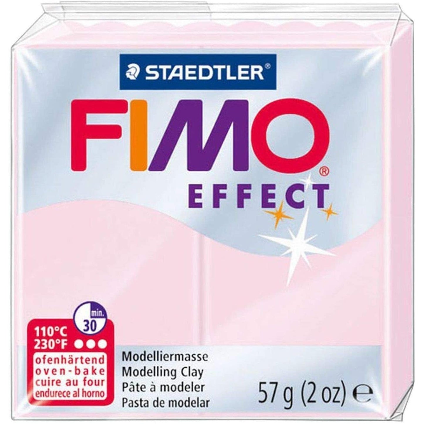 Pâte Fimo Effect - Rose quartz - 57 g - Librairie Oxford City