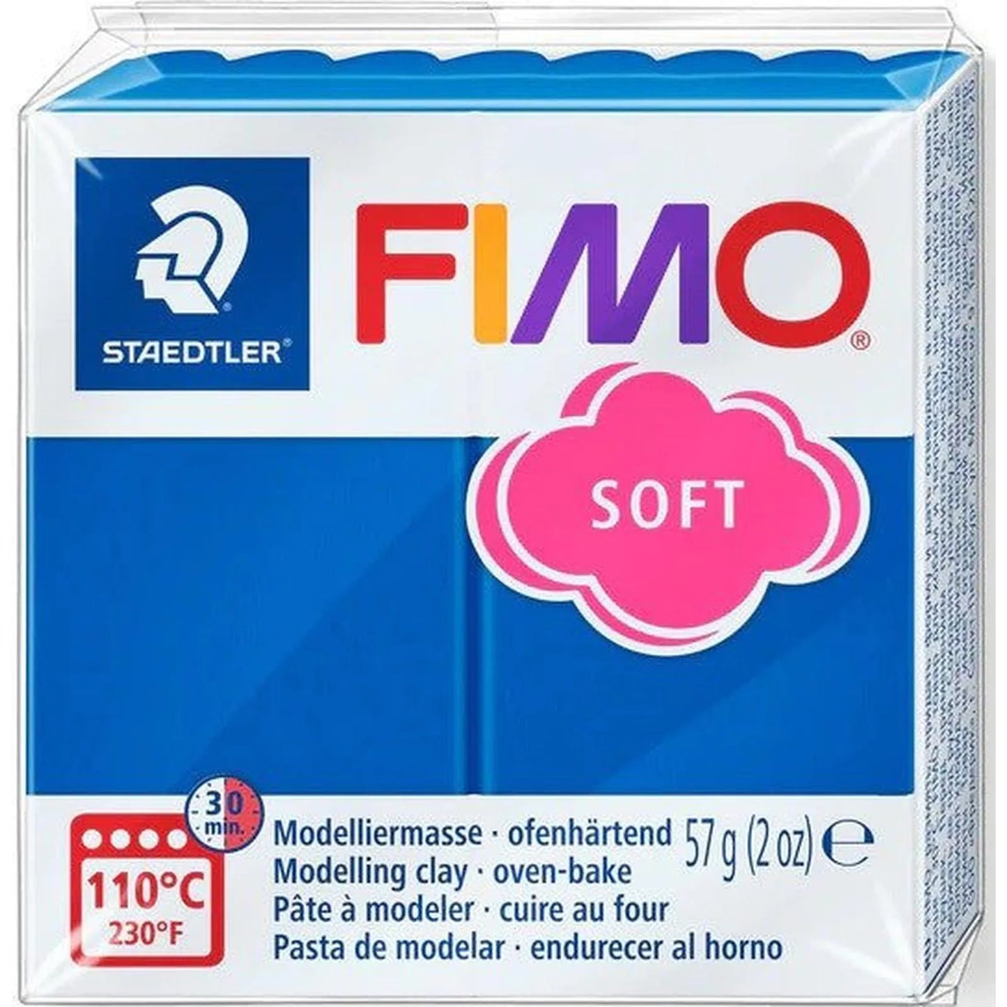 Pâte Fimo Soft Bleu pacifique - 57g - Librairie Oxford City